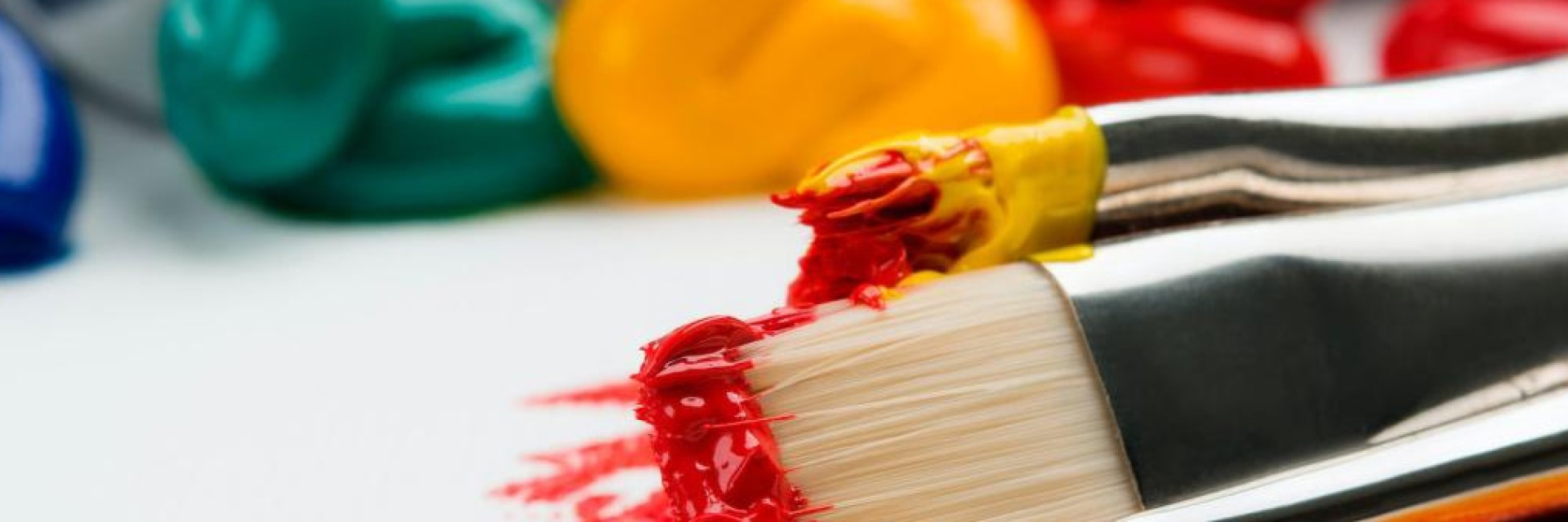 image of pain brush with paint on it