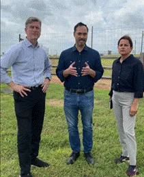 Rep Stanton standing with Castro and Barragan