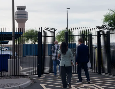 Rep Stanton visiting ICE facility